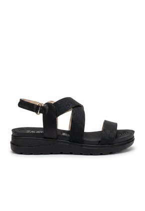 Sandalia Plana Para Mujer 9017-Z83 NEGRO ZAVATTY