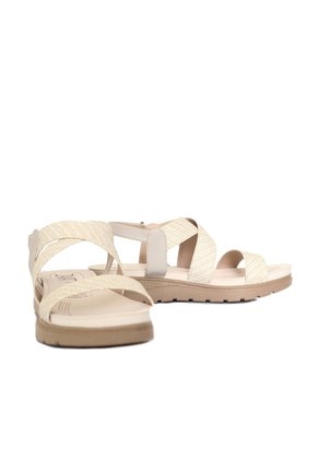 Sandalia Plana Para Mujer 9017-Z83 BEIGE ZAVATTY