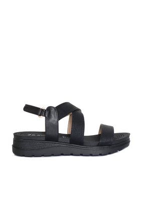 Sandalia Plana Para Mujer 9017-Z83 NEGRO ZAVATTY