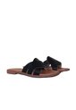 Sandalia Plana Para Mujer 23C26-Z19 NEGRO CUERO ZAVATTY de Zavatty