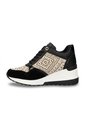 Tenis Para Mujer TA1061 TELA X NEGRO ZAVATTY de Zavatty