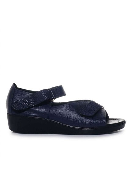 Romulo Sandalia Para Mujer H-HEIDY AZUL CUERO ZAVATTY