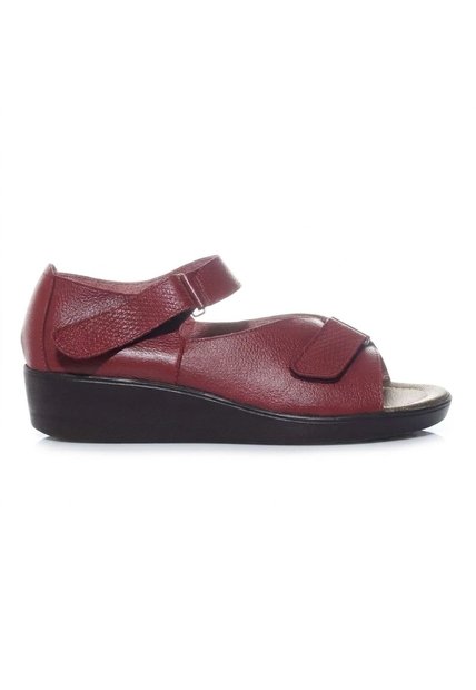 Romulo Sandalia Para Mujer H-HEIDY ROJO CUERO ZAVATTY