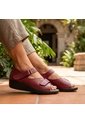 Romulo Sandalia Para Mujer H-HEIDY ROJO CUERO ZAVATTY de Zavatty