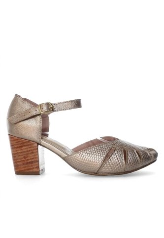 Tacon Para Mujer H-LINA DORADO CUERO ZAVATTY Zavatty