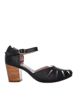 Tacon Para Mujer H-LINA NEGRO CUERO ZAVATTY