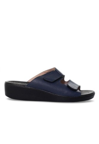 Plataforma Baja Para Mujer H-ABIGAIL AZUL CUERO ZAVATTY Zavatty