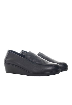 Mocasin Para Mujer H-SANDRA NEGRO CUERO ZAVATTY