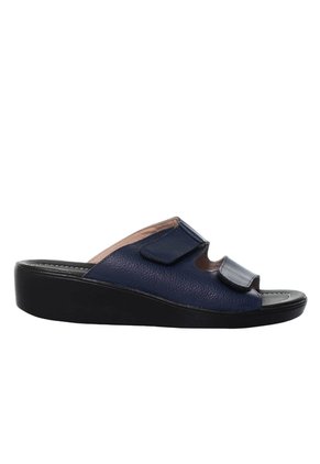Plataforma Baja Para Mujer H-ABIGAIL AZUL CUERO ZAVATTY