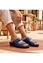 Plataforma Baja Para Mujer H-ABIGAIL AZUL CUERO ZAVATTY de Zavatty
