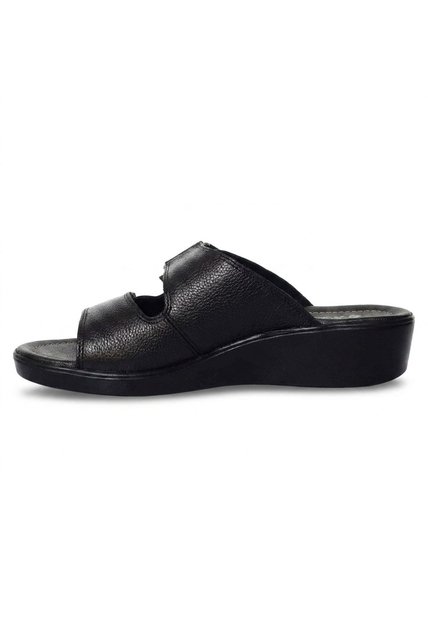 Plataforma Baja Para Mujer H-ABIGAIL NEGRO CUERO ZAVATTY