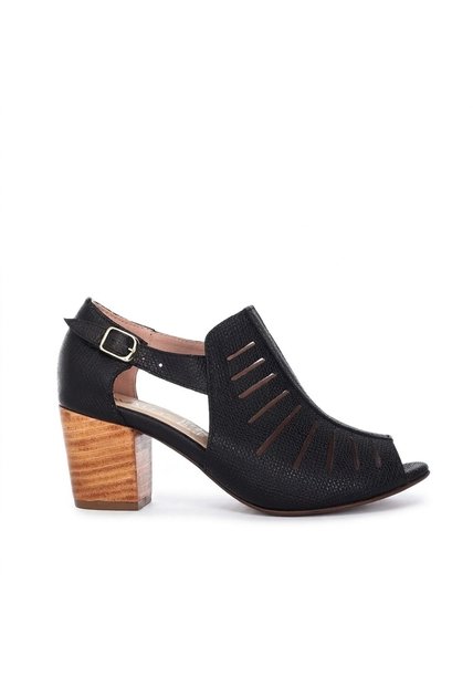 Sandalia Para Mujer H-WANDA NEGRO CUERO ZAVATTY