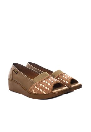 Romulo Sandalia Para Mujer RO3628 TAUPE X CAMEL ZAVATTY
