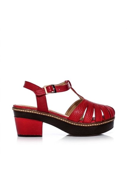 Sandalia Para Mujer S07-Z06 ROJO ZAVATTY