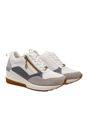Tenis Para Mujer TA809 TALCOXGRISXPLATA ZAVATTY