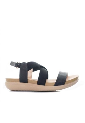 Sandalia Plana Para Mujer 1019-Z83 NEGRO X CAFE ZAVATTY Zavatty