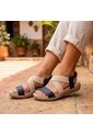 Sandalia Plana Para Mujer 1019-Z83 NEGRO X CAFE ZAVATTY de Zavatty