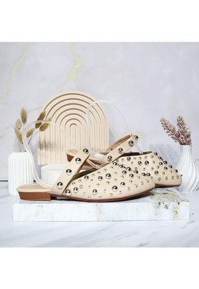 Baleta Para Mujer 443-Z191 BEIGE ZAVATTY