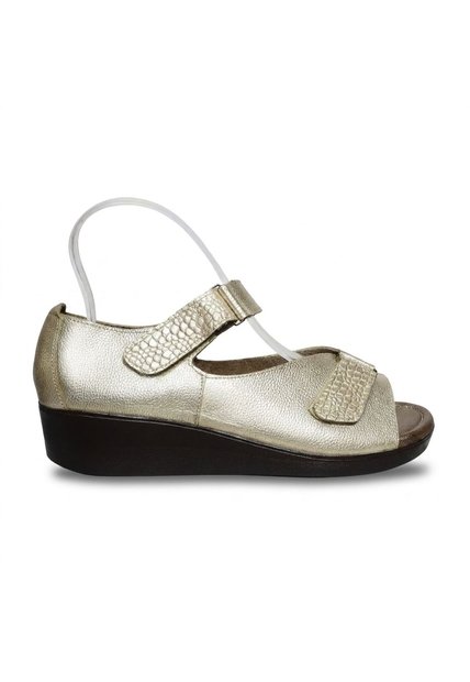 Romulo Sandalia Para Mujer H-HEIDY ORO CUERO ZAVATTY