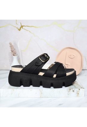 Plataforma Baja Para Mujer 9025-1-Z83 NEGRO ZAVATTY
