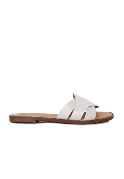Sandalia Plana Para Mujer 23C26-Z19 GRIS CUERO ZAVATTY