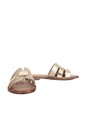 Sandalia Plana Para Mujer 25C30-Z19 TAUPE X FOLIA CUERO ZAVATTY de Zavatty