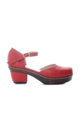 Sandalia Para Mujer H-AMELIA ROJO CUERO ZAVATTY Zavatty