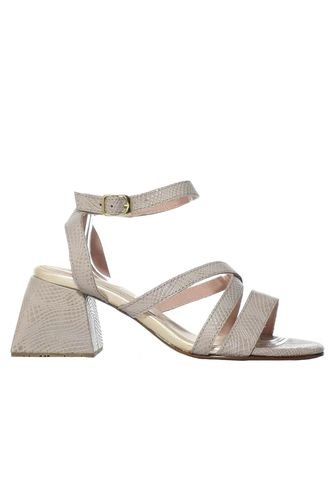 Sandalia Tacon Para Mujer H-MARGOT PLUMA CUERO ZAVATTY Zavatty