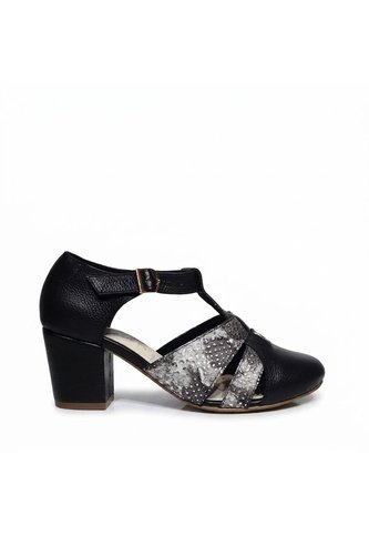 Tacon Para Mujer H-MARA NEGRO X PLATA ZAVATTY Zavatty