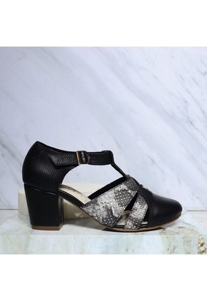 Tacon Para Mujer H-MARA NEGRO X PLATA ZAVATTY