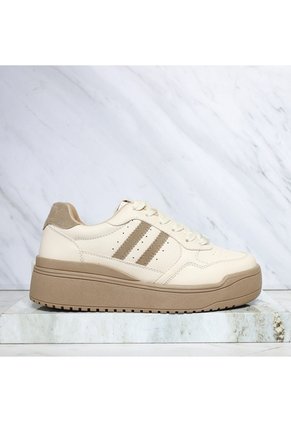 Tenis Para Mujer 197-Z273 BEIGE X CAMEL ZAVATTY