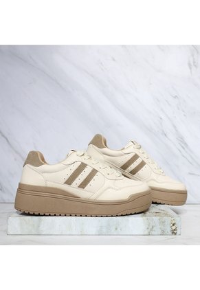 Tenis Para Mujer 197-Z273 BEIGE X CAMEL ZAVATTY