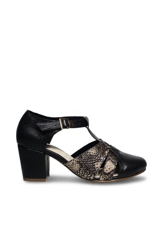 Tacon Para Mujer H-MARA NEGRO X DORADO ZAVATTY Zavatty