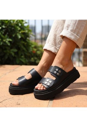 Sandalia Canoa Para Mujer H-SAMY NEGRO ZAVATTY