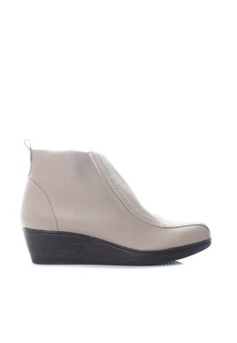 Botin Para Mujer H-ABRIL TAUPE CUERO ZAVATTY Zavatty