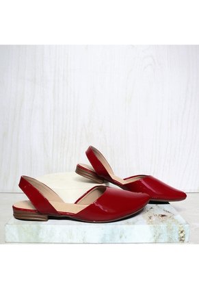 Baleta Cerrada Para Mujer 1865-Z147 ROJO ZAVATTY