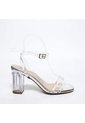 Sandalia 7 1/2 Transparente Para Mujer 2790-Z148 PLATA X ACETATO ZAVATTY de Zavatty