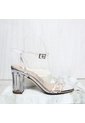 Sandalia 7 1/2 Transparente Para Mujer 2790-Z148 PLATA X ACETATO ZAVATTY de Zavatty