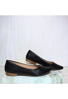 Baleta Cerrada Para Mujer 1637-Z147 NEGRO ZAVATTY
