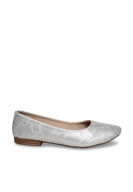 Baleta Cerrada Para Mujer 1637-Z147 PLATA ZAVATTY