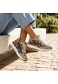 Tenis Cuero Para Mujer TAC1046 TAUPE X FOLIA CUERO ZAVATTY de Zavatty