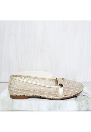 Baleta Cerrada Para Mujer 300-Z147 CHAMPAÑA ZAVATTY