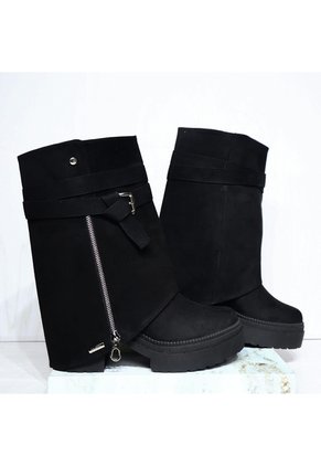 Bota Cuadrada Para Mujer 26103-Z22 NEGRO ZAVATTY