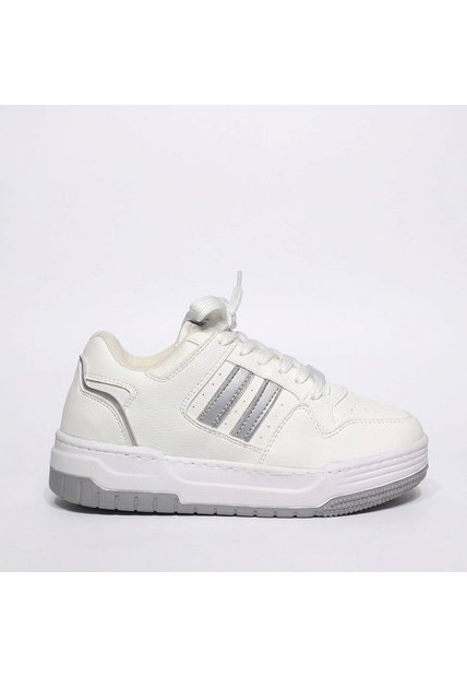 Tenis Para Mujer YG407-Z761 MARFIL X PLATA ZAVATTY