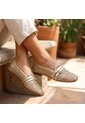 Baleta Cerrada Para Mujer 063-Z720 ORO BRILLANTE ZAVATTY de Zavatty