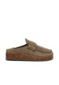 Zueco Para Mujer 26110-Z718 TAUPE CUERO ZAVATTY de Zavatty
