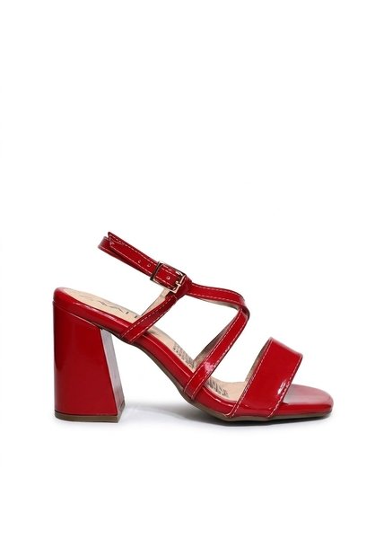 Sandalia 7 1/2 Para Mujer 7430-Z473 ROJO CHAROL ZAVATTY