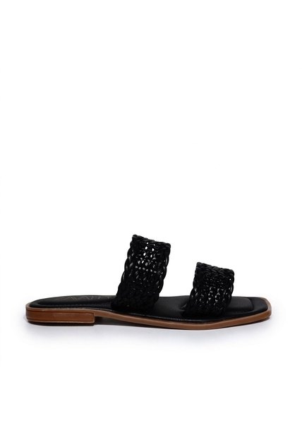 Sandalia Plana Para Mujer M081-Z111 NEGRO ZAVATTY