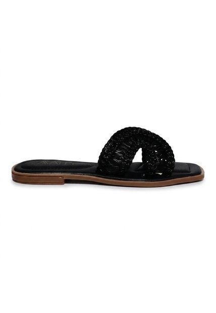 Sandalia Plana Para Mujer M082-Z111 NEGRO ZAVATTY