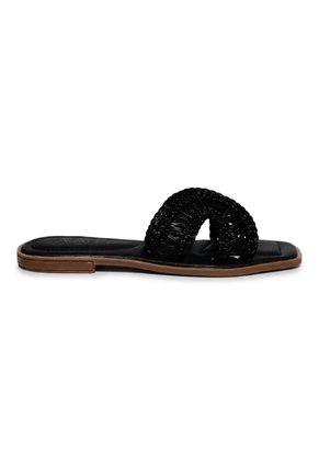 Sandalia Plana Para Mujer M082-Z111 NEGRO ZAVATTY